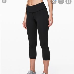 NWT lululemon Wunder Under MR Crop 21” FLux